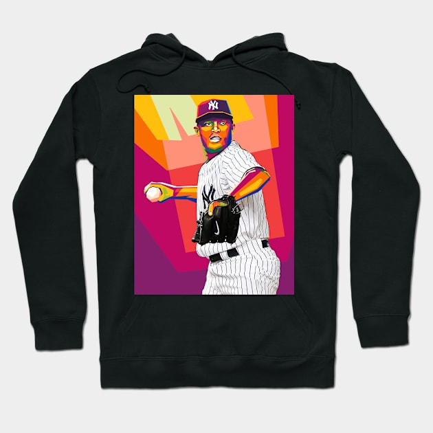 mariano rivera Hoodie by cool pop art house